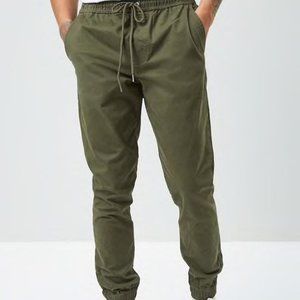 Forever 21 MEN Olive Slim Joggers - S
